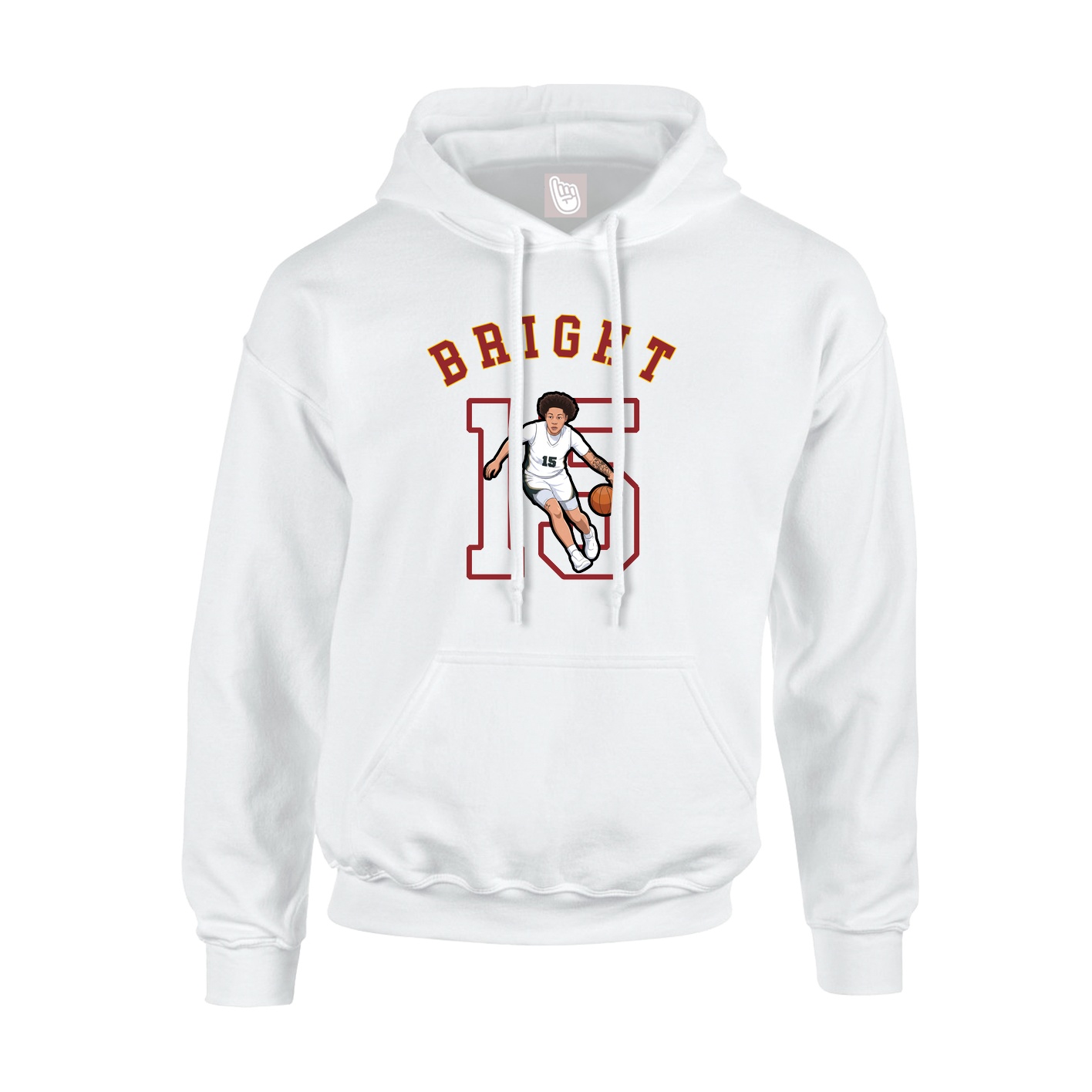Youth Hoodie — Shirsey Arch in White