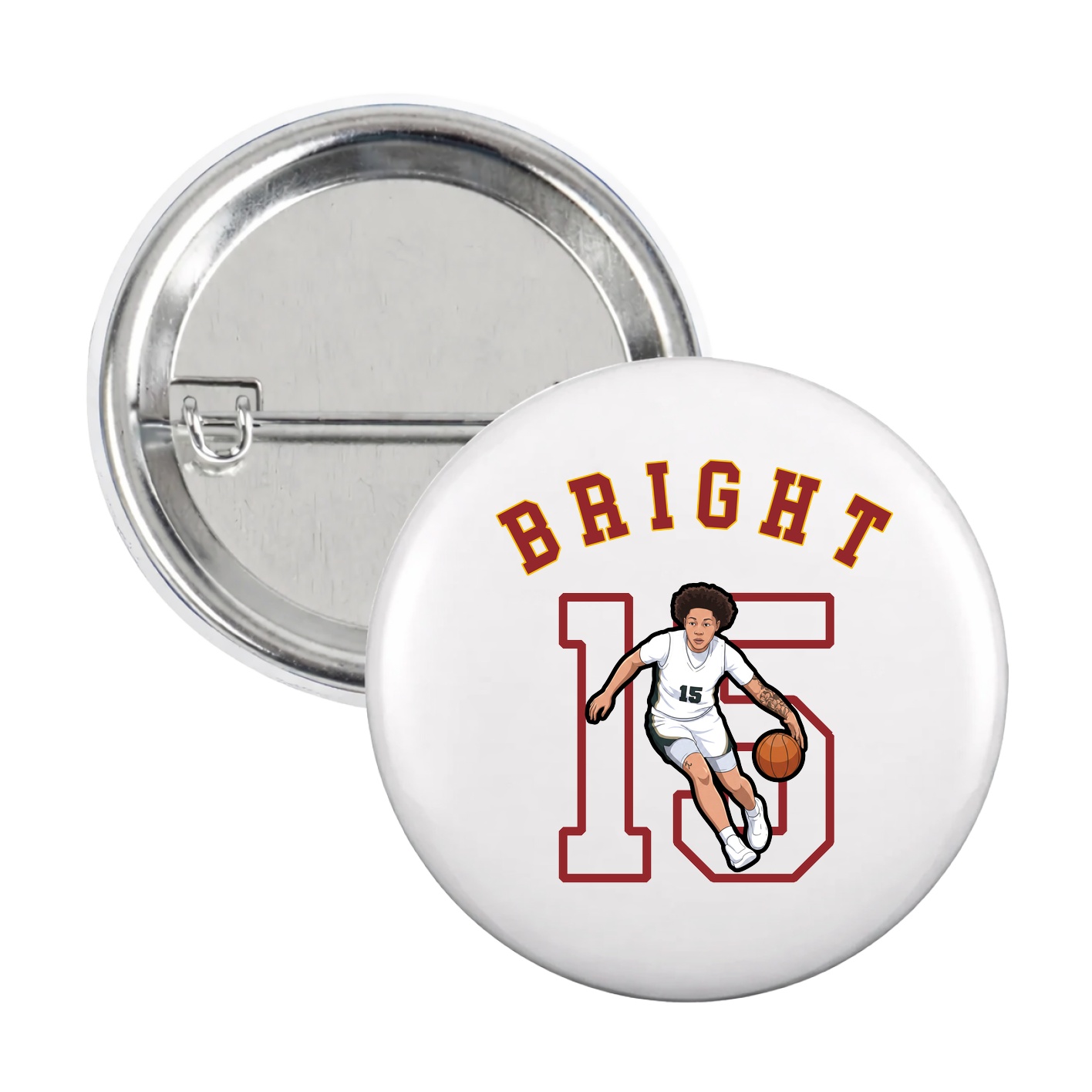 Game Day Button — Shirsey Arch in White