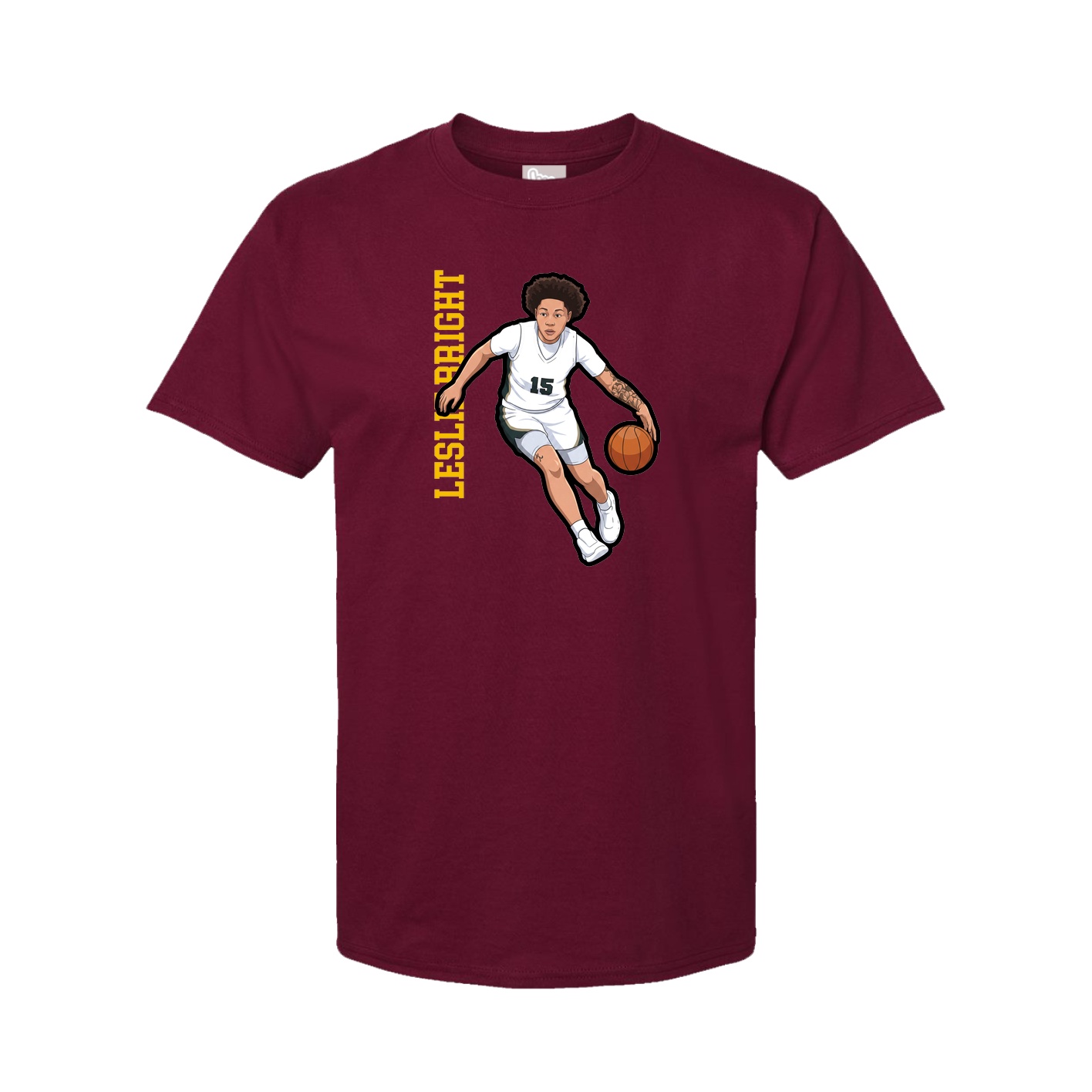 Tee — Name Vertical in Cardinal
