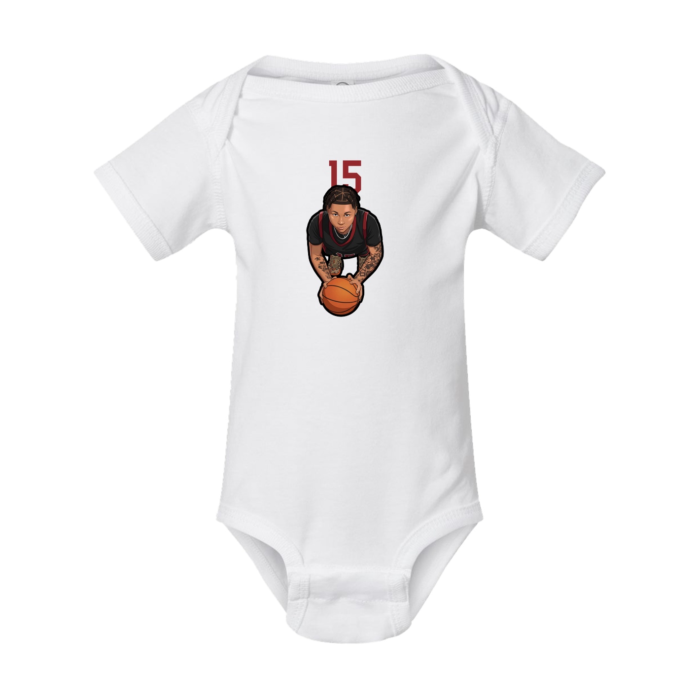 Baby Onesie — Number Top in White