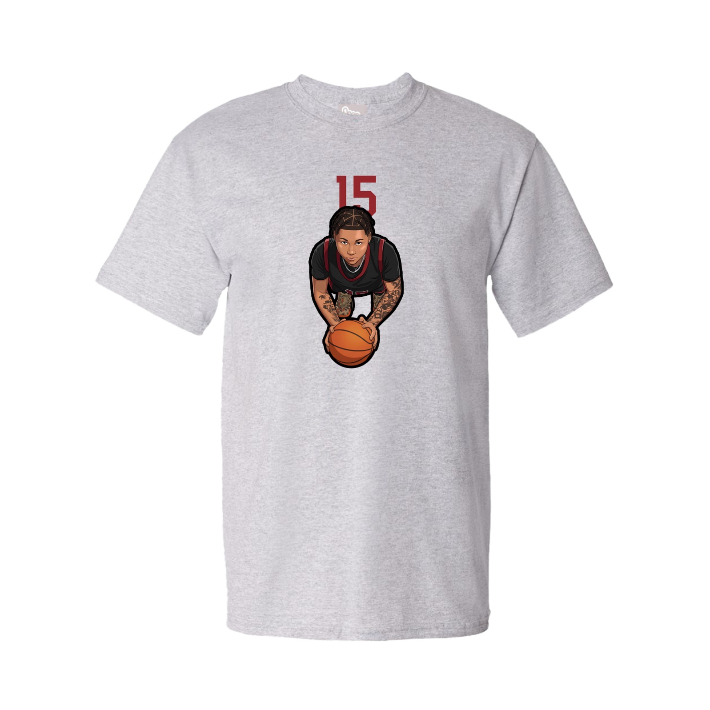 Youth Tee — Number Top in Grey