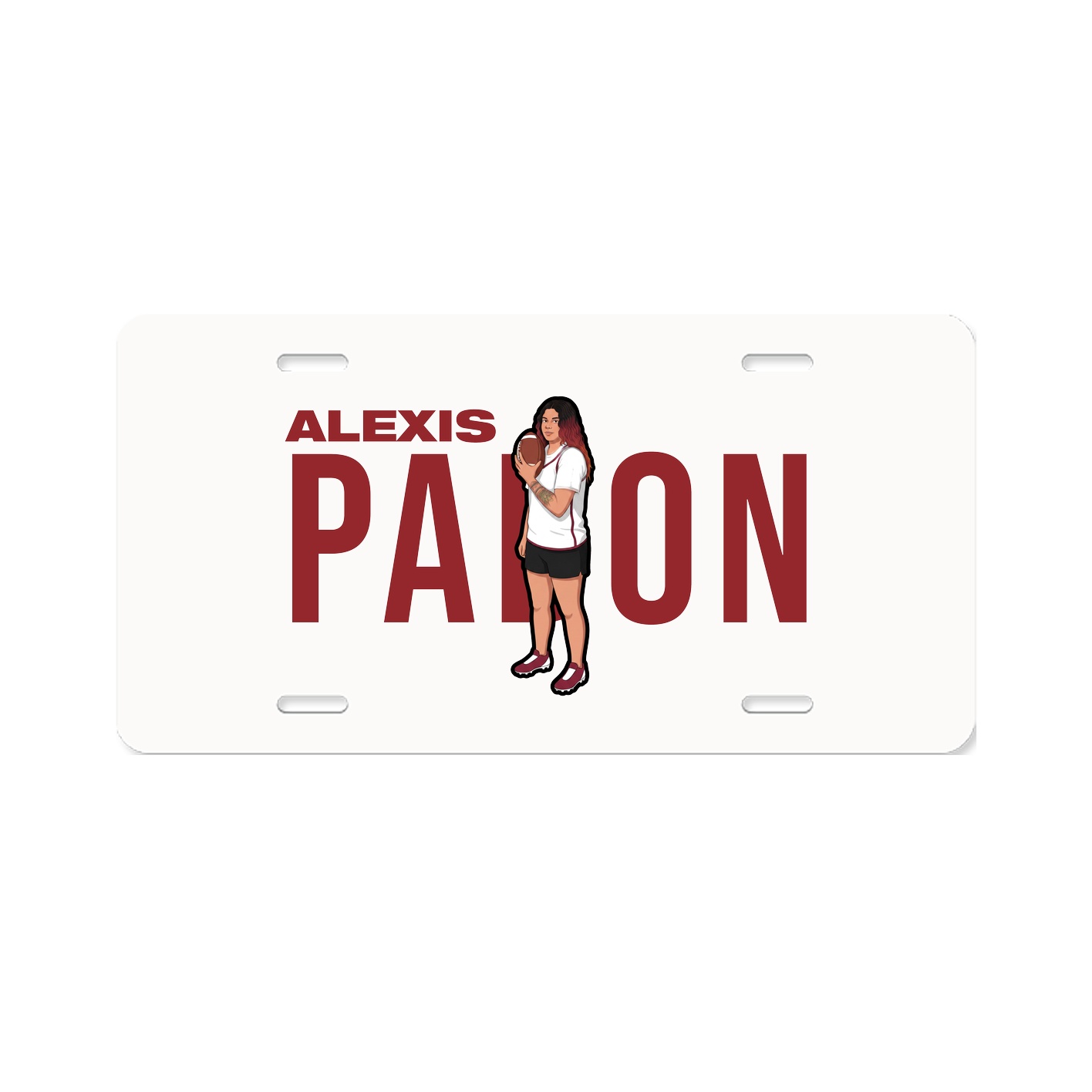 License Plate — Player Name in Classic