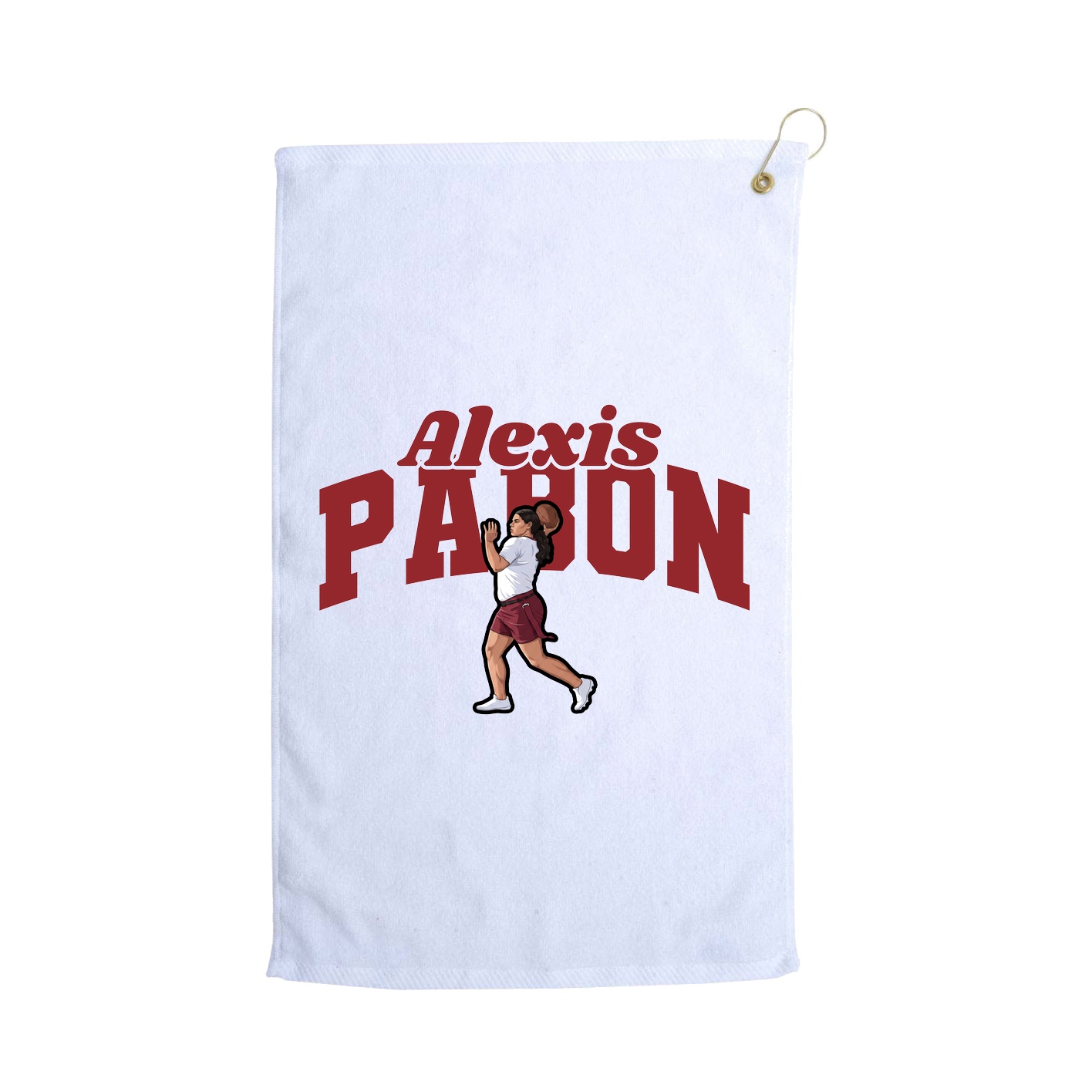 Golf Towel — Signature Arch in White
