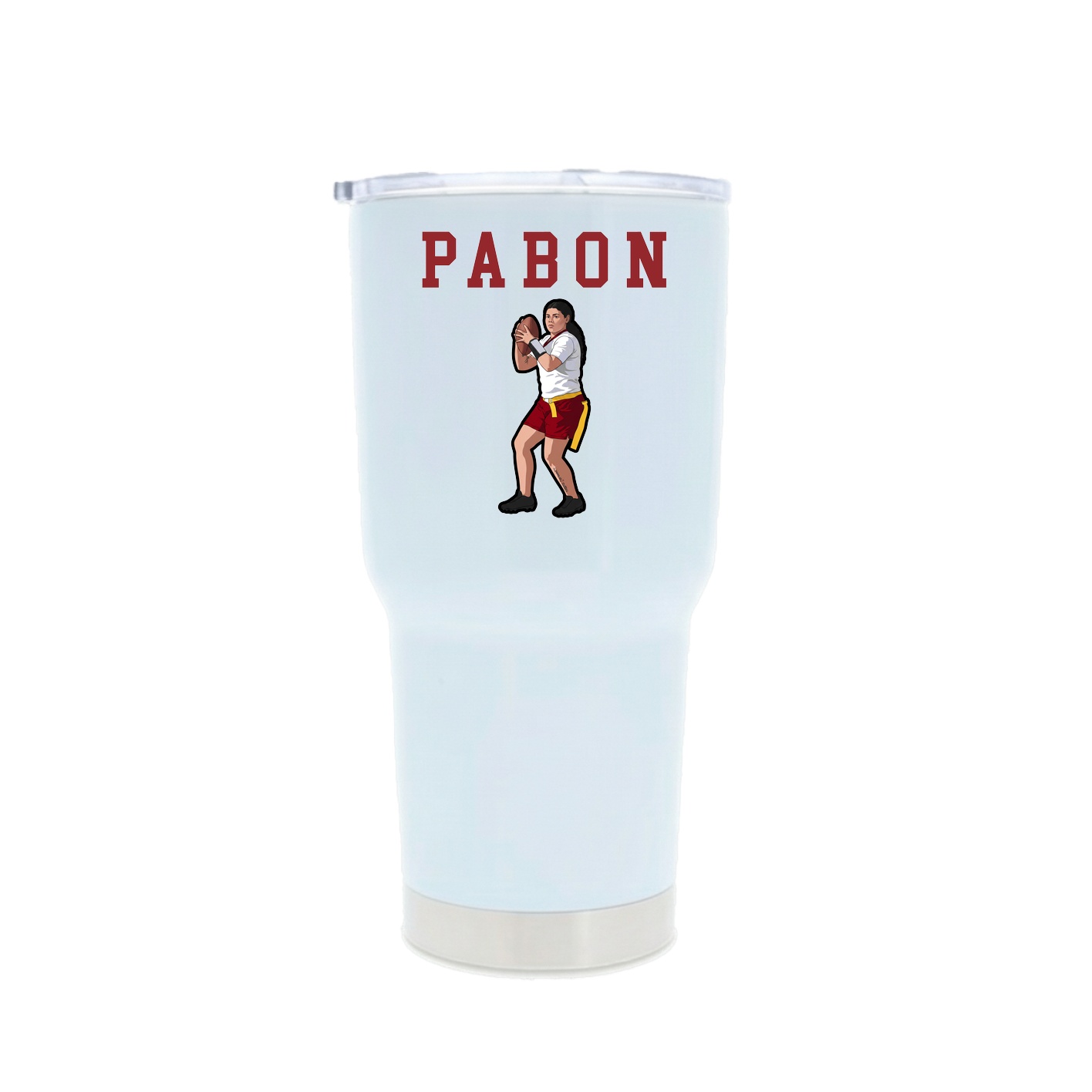 30oz Stainless Steel Tumbler — Shirsey in White