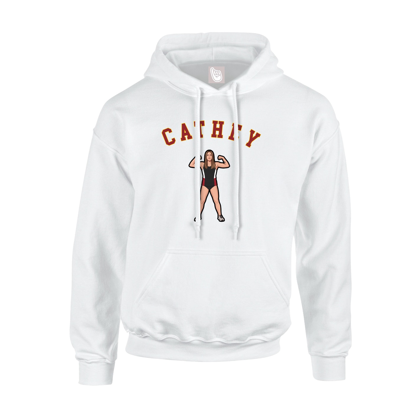 Youth Hoodie — Shirsey Arch in White