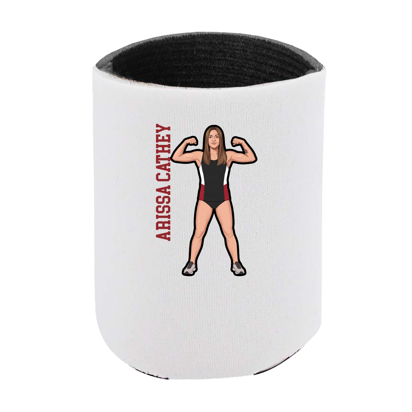 Can Holder — Name Vertical in White