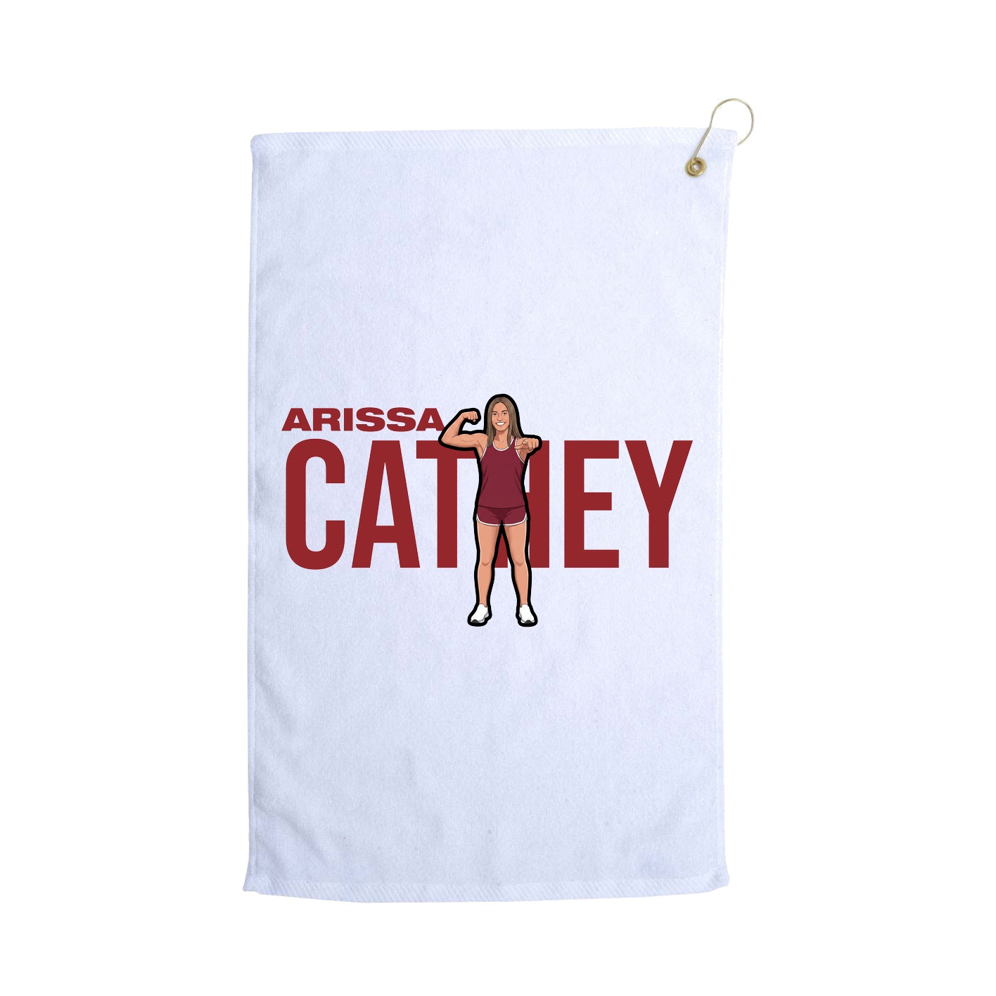 Golf Towel — Player Name in White