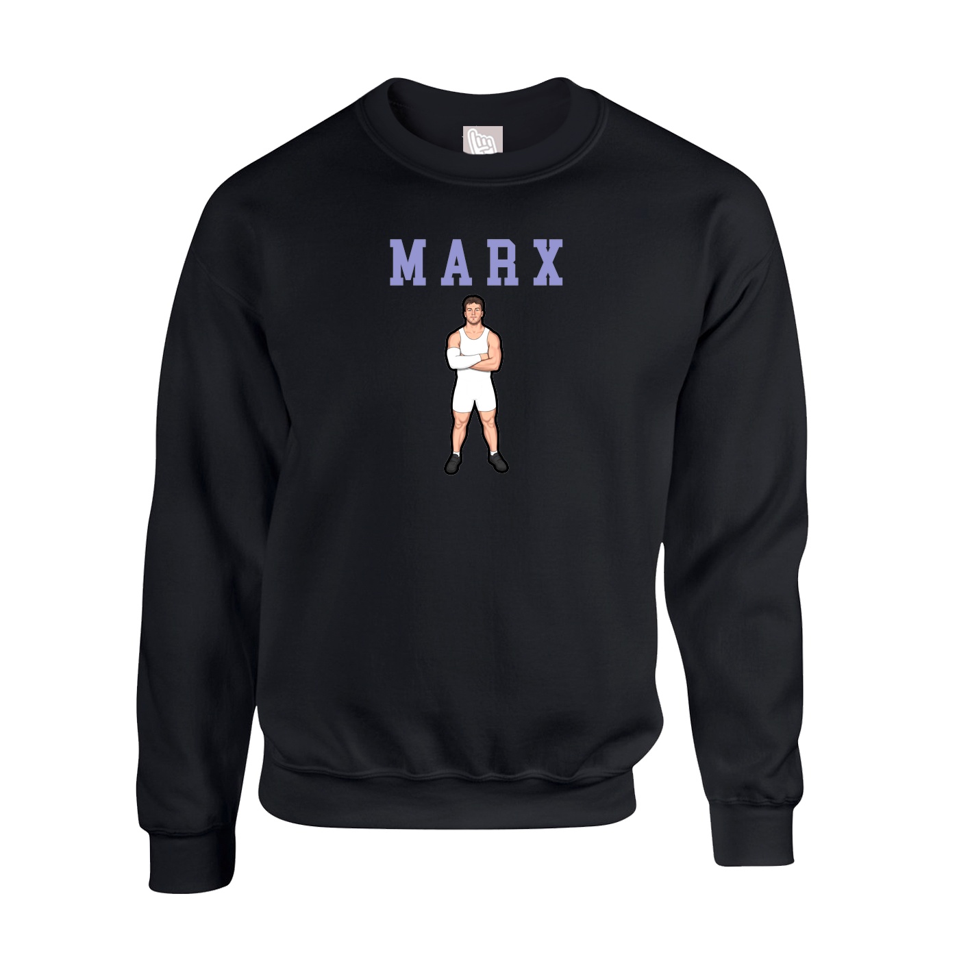 Fleece Crew — Shirsey in Black