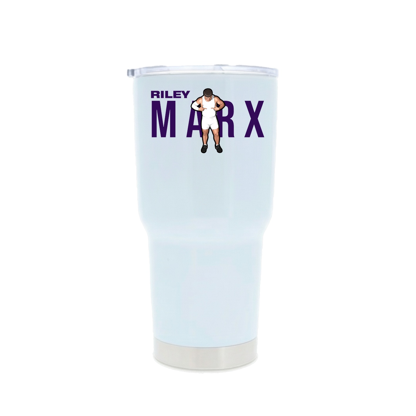 30oz Stainless Steel Tumbler — Player Name in White