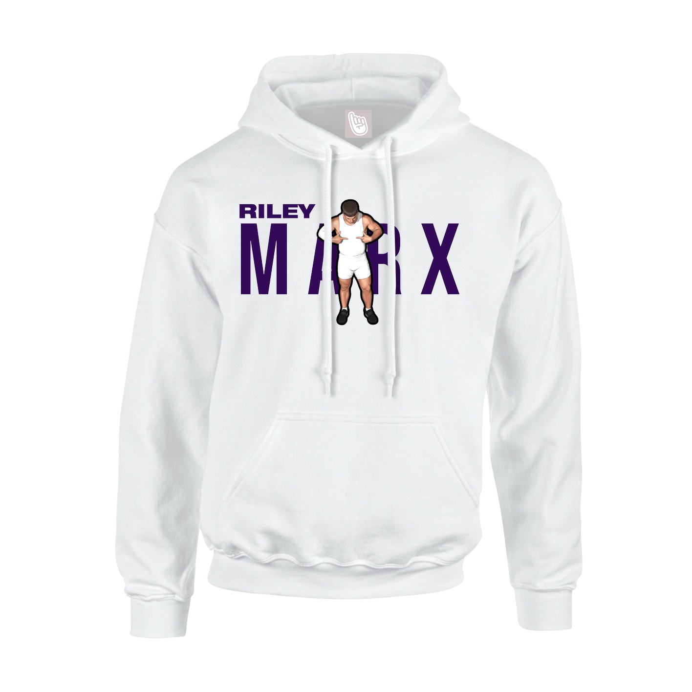 Youth Hoodie — Player Name in White