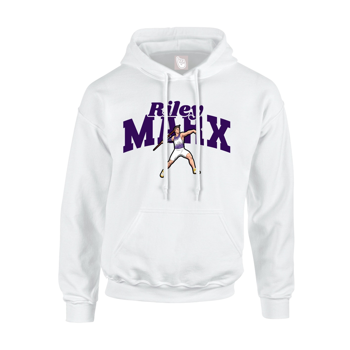 Hoodie — Signature Arch in White