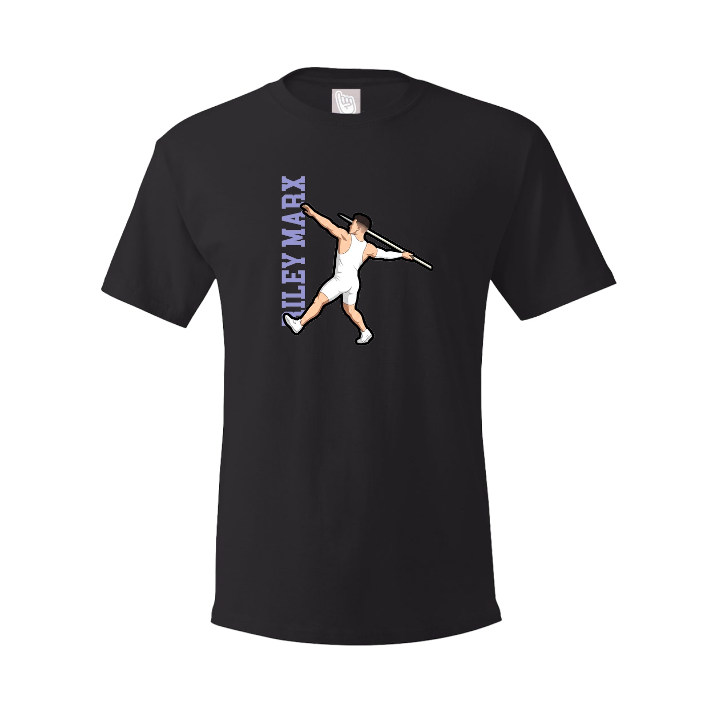 Tee — Name Vertical in Black