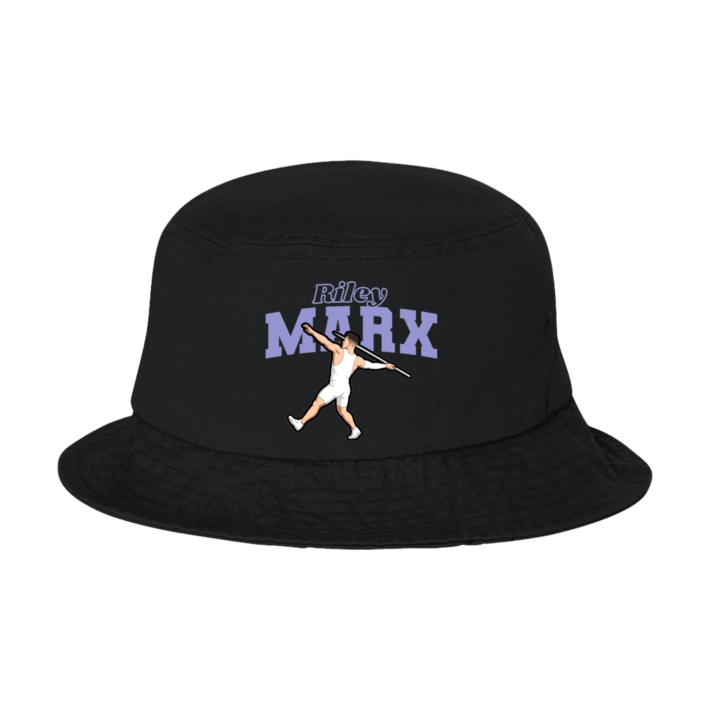 Bucket Cap — Name Arch in Black