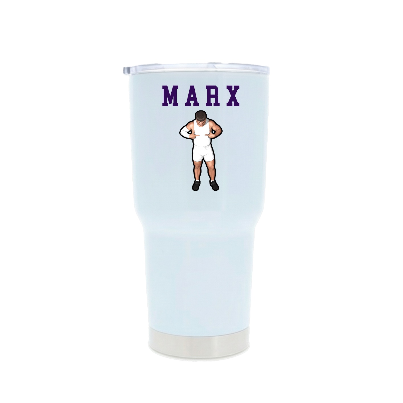 30oz Stainless Steel Tumbler — Shirsey in White
