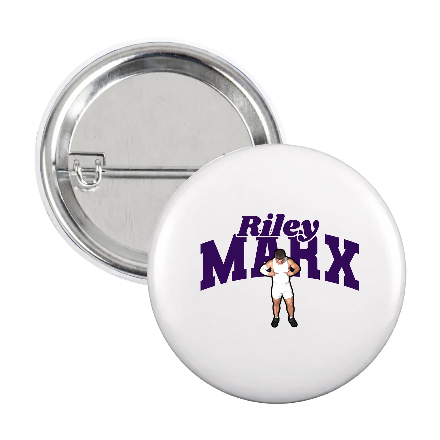 Game Day Button — Signature Arch in White