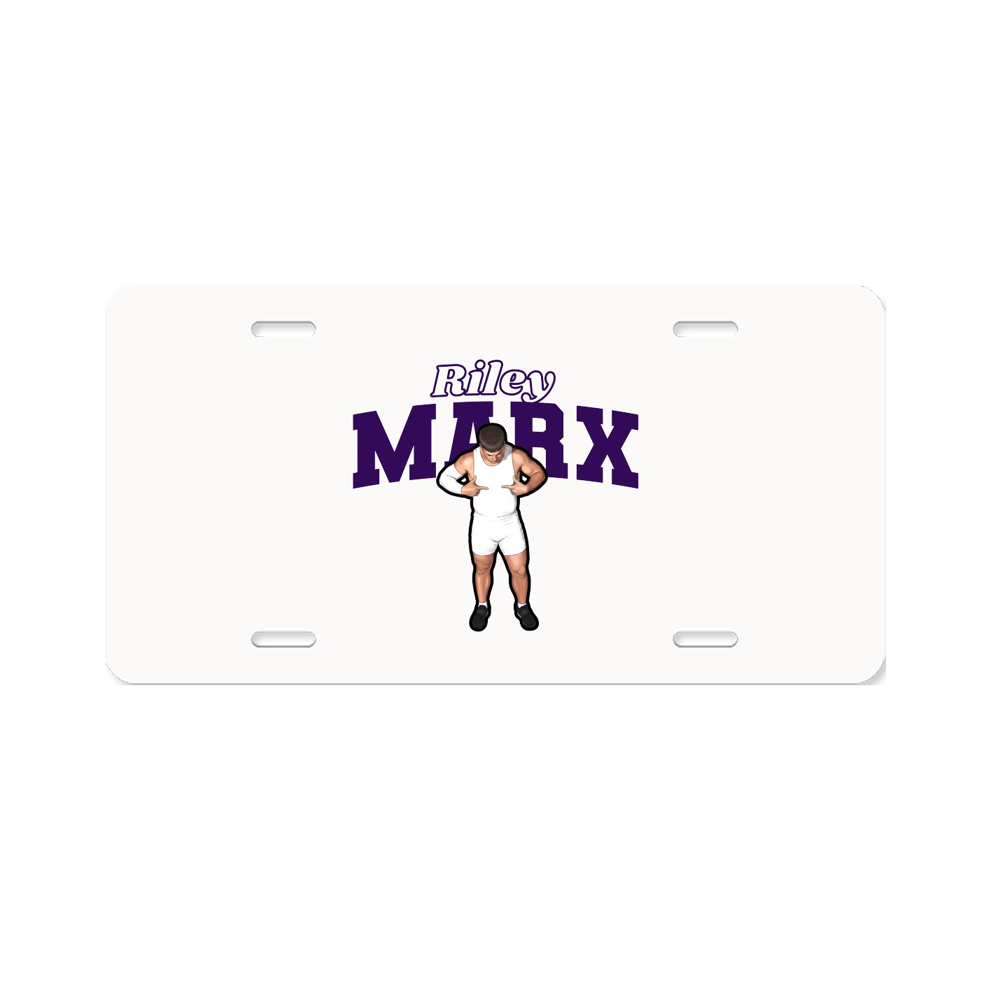 License Plate — Name Arch in Classic