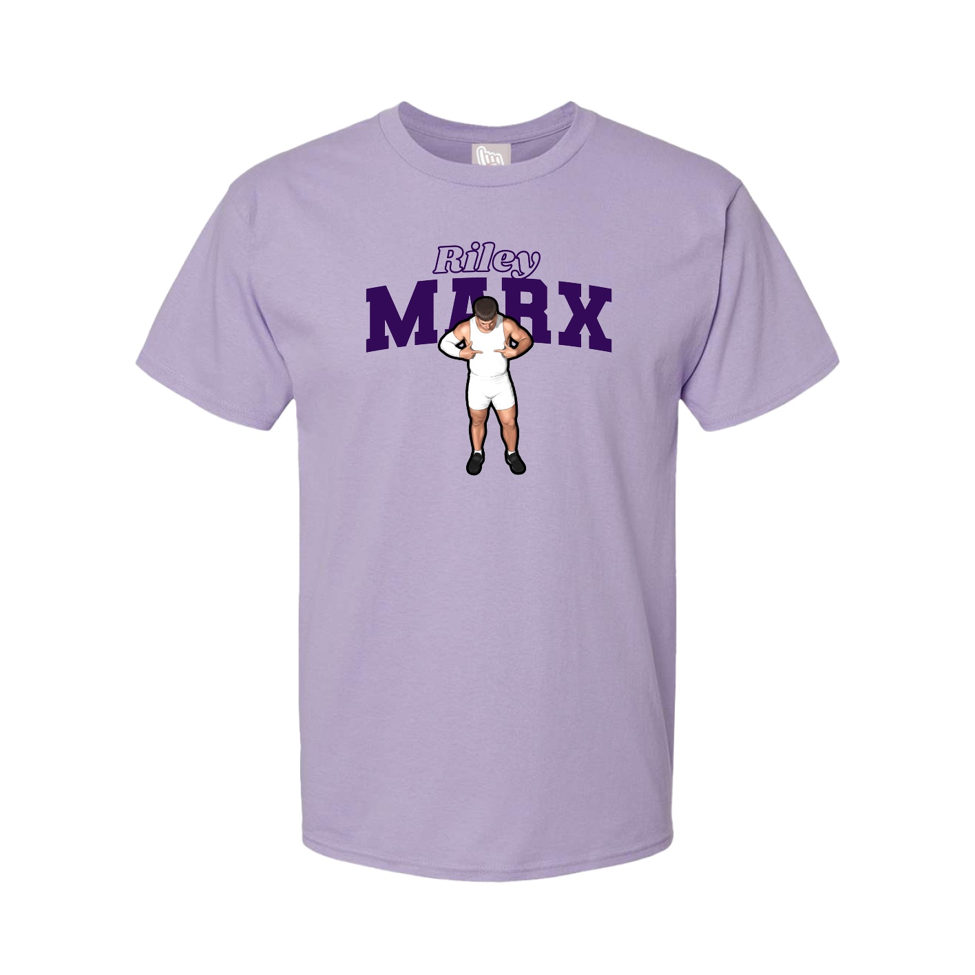 Youth Tee — Name Arch in Purple