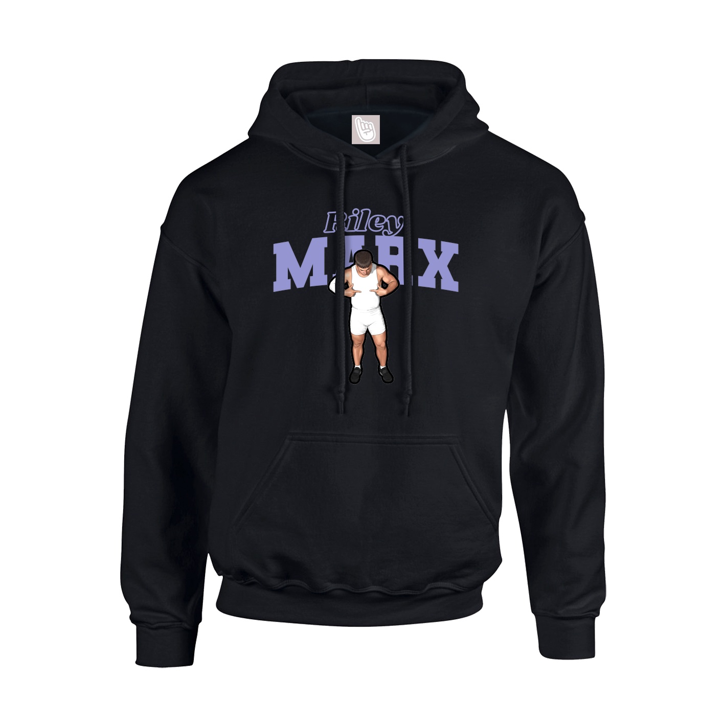 Hoodie — Name Arch in Black