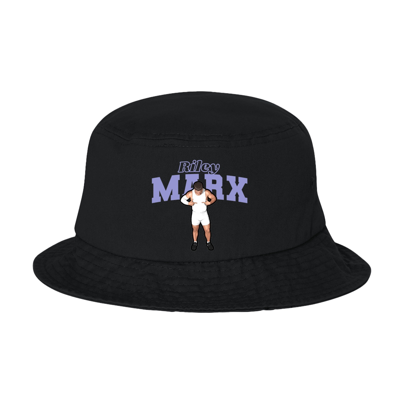 Bucket Cap — Name Arch in Black