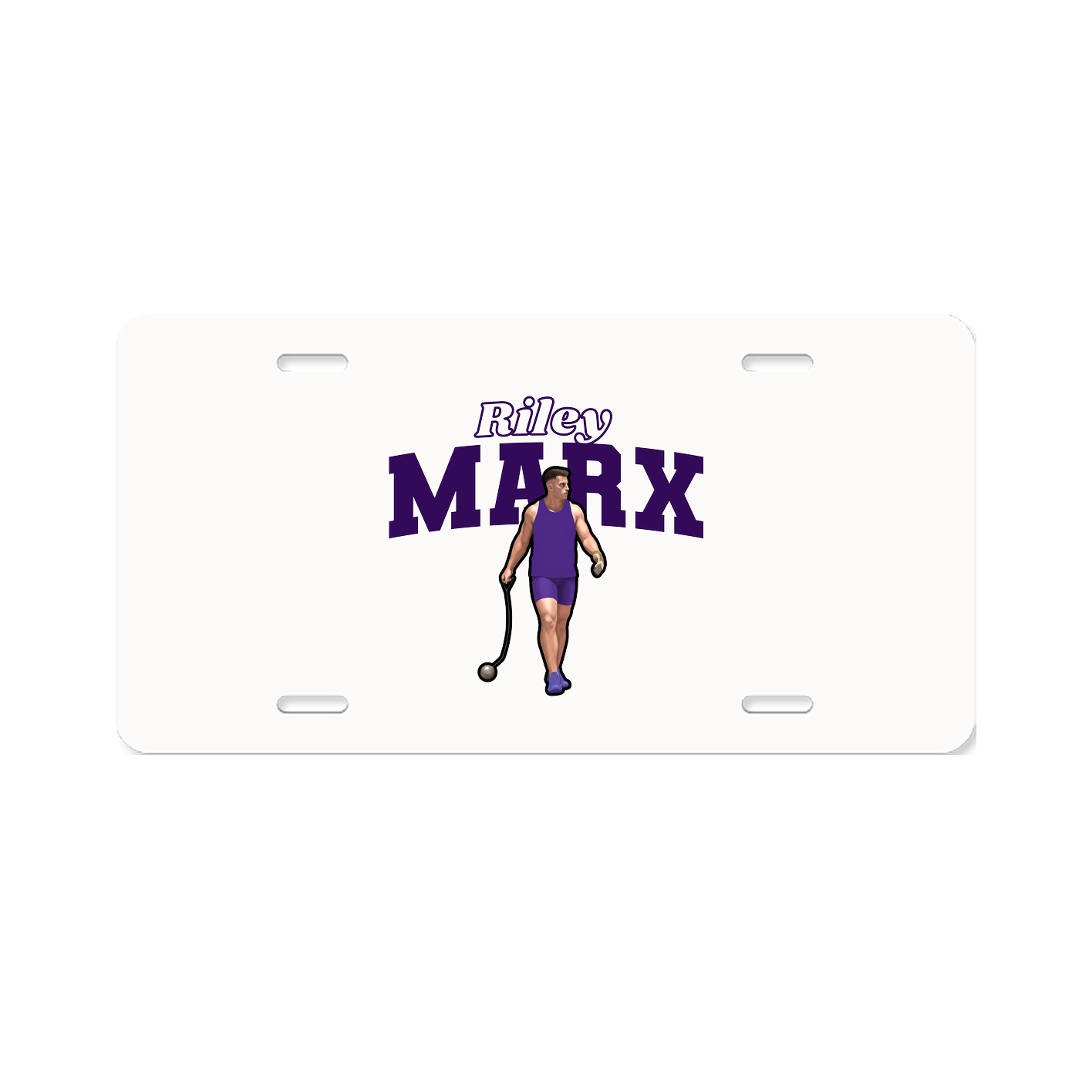 License Plate — Name Arch in Classic