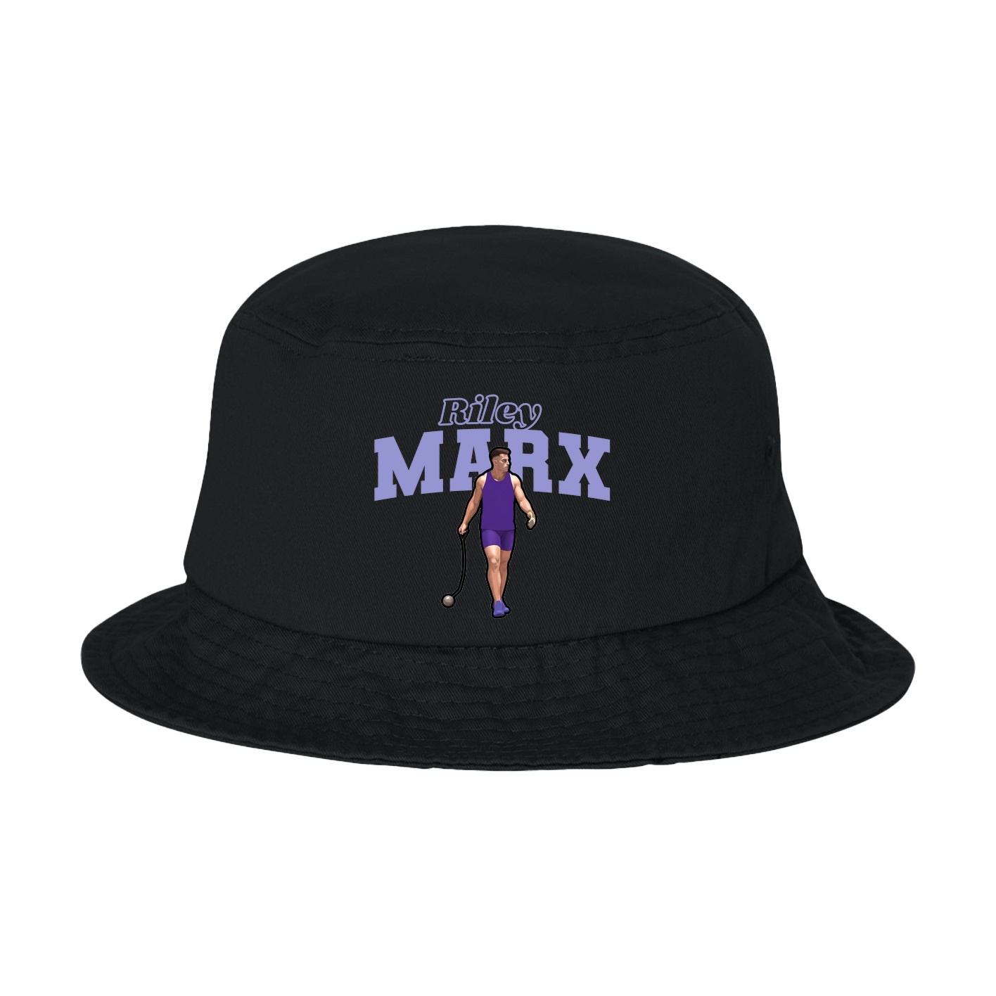 Bucket Cap — Name Arch in Black