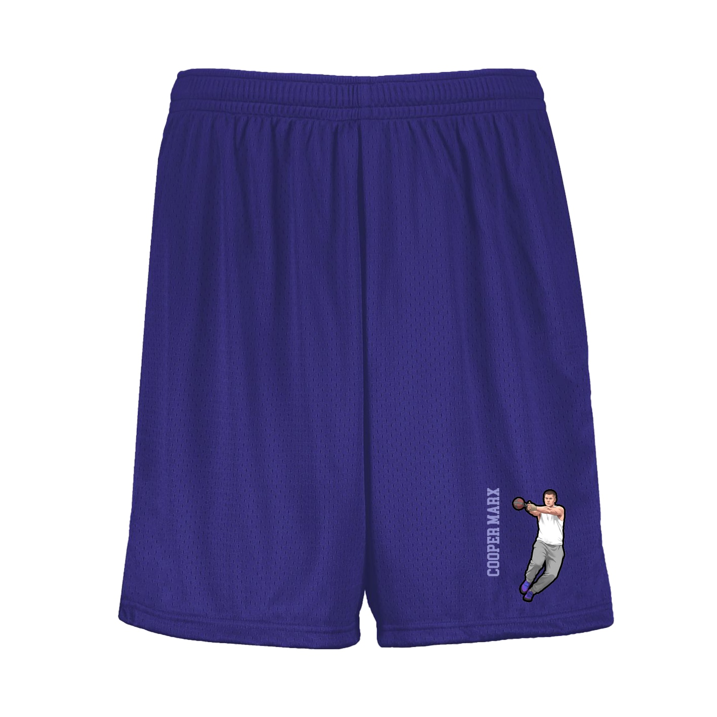 Shorts — Name Vertical in Purple