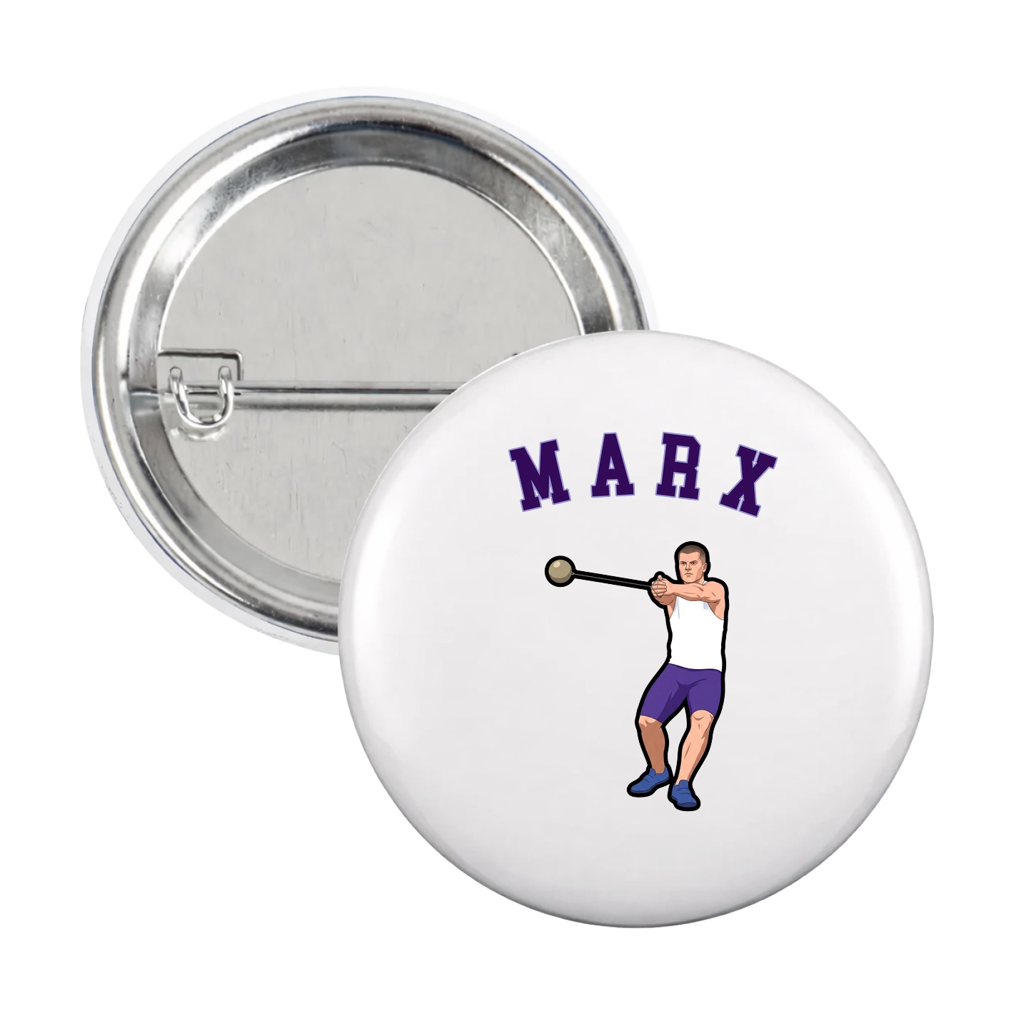 Game Day Button — Shirsey Arch in White
