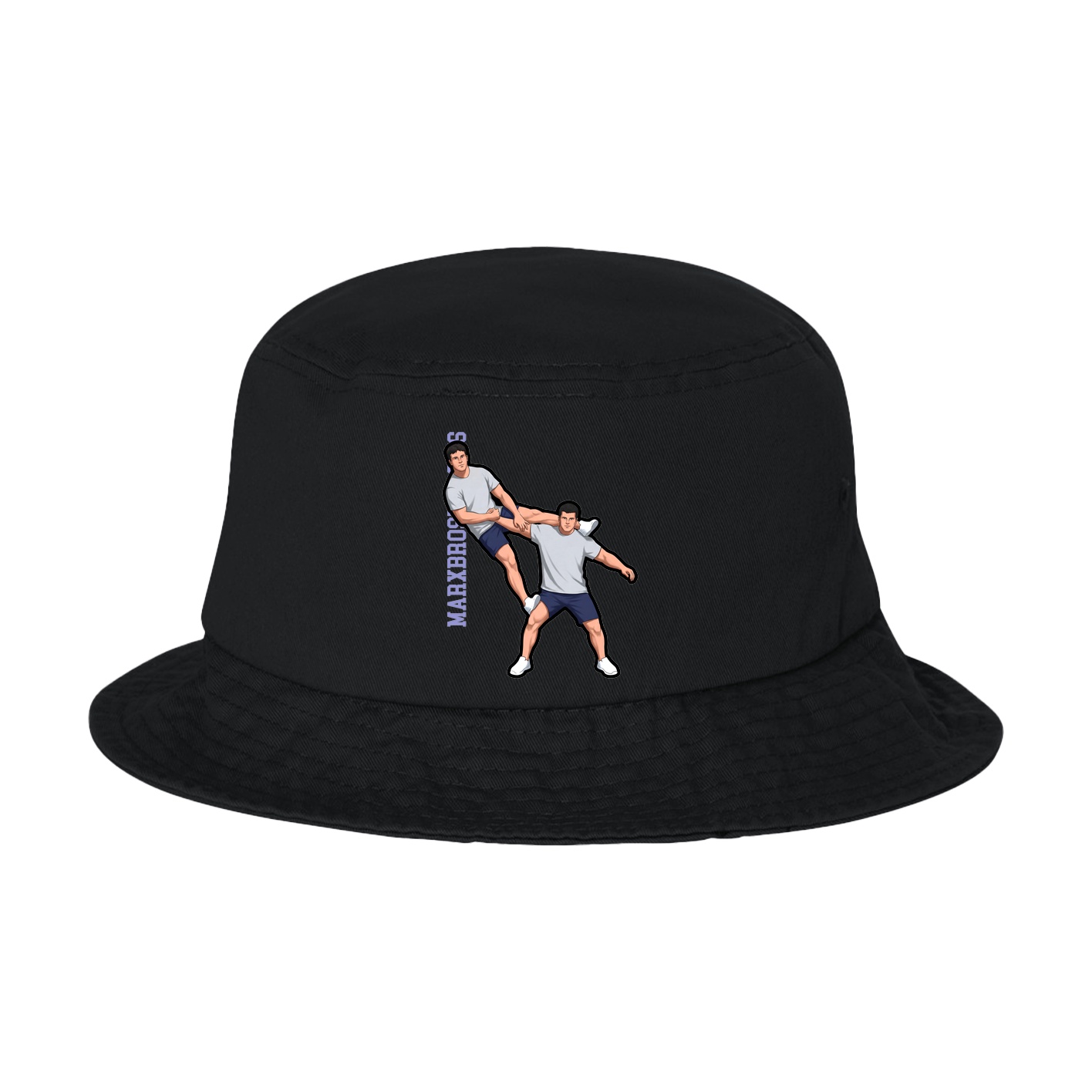 Bucket Cap — Name Vertical in Black