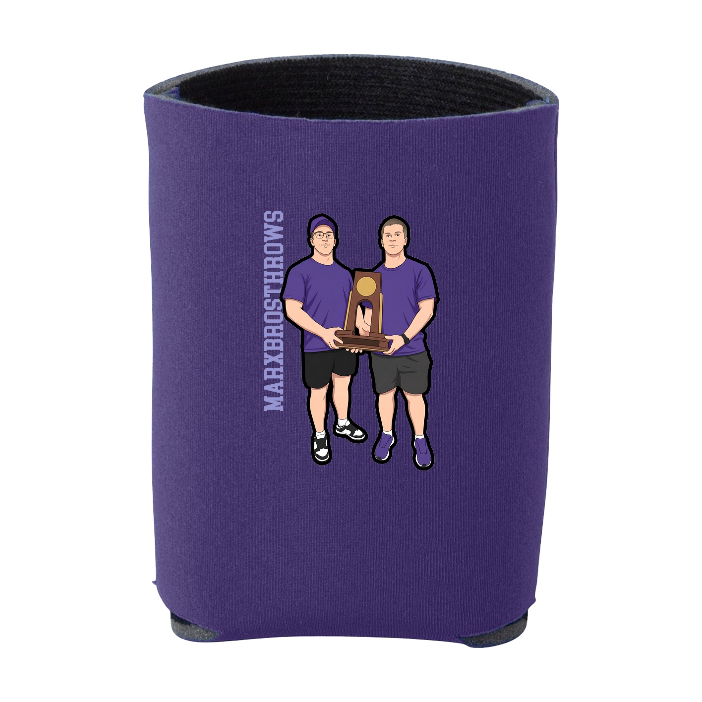 Can Holder — Name Vertical in Purple