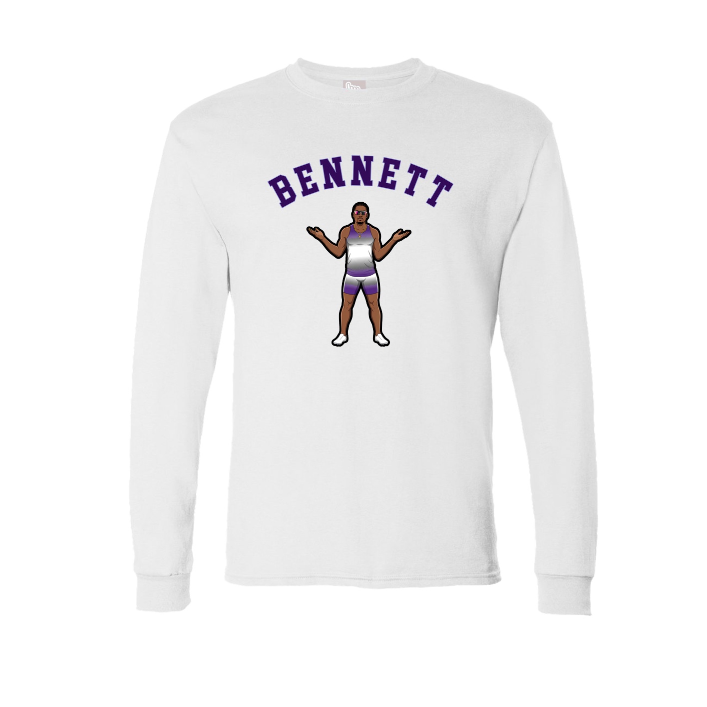 Long Sleeve Tee — Shirsey Arch in White