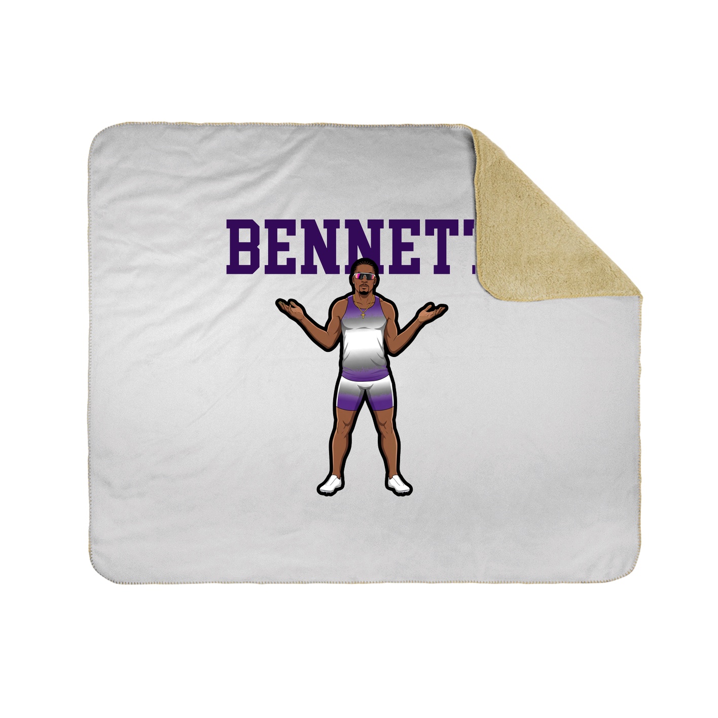 Throw Blanket — Shirsey in White