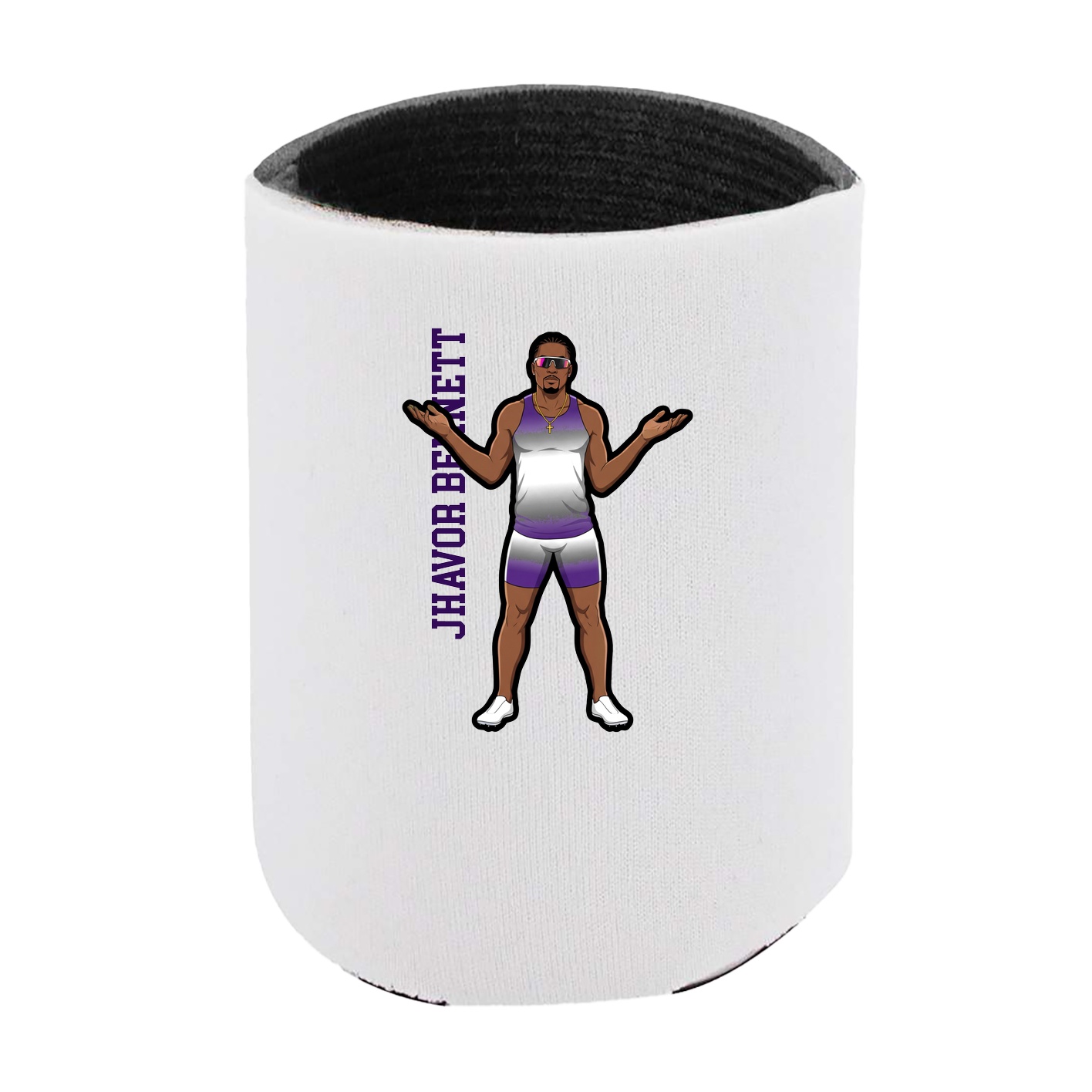 Can Holder — Name Vertical in White