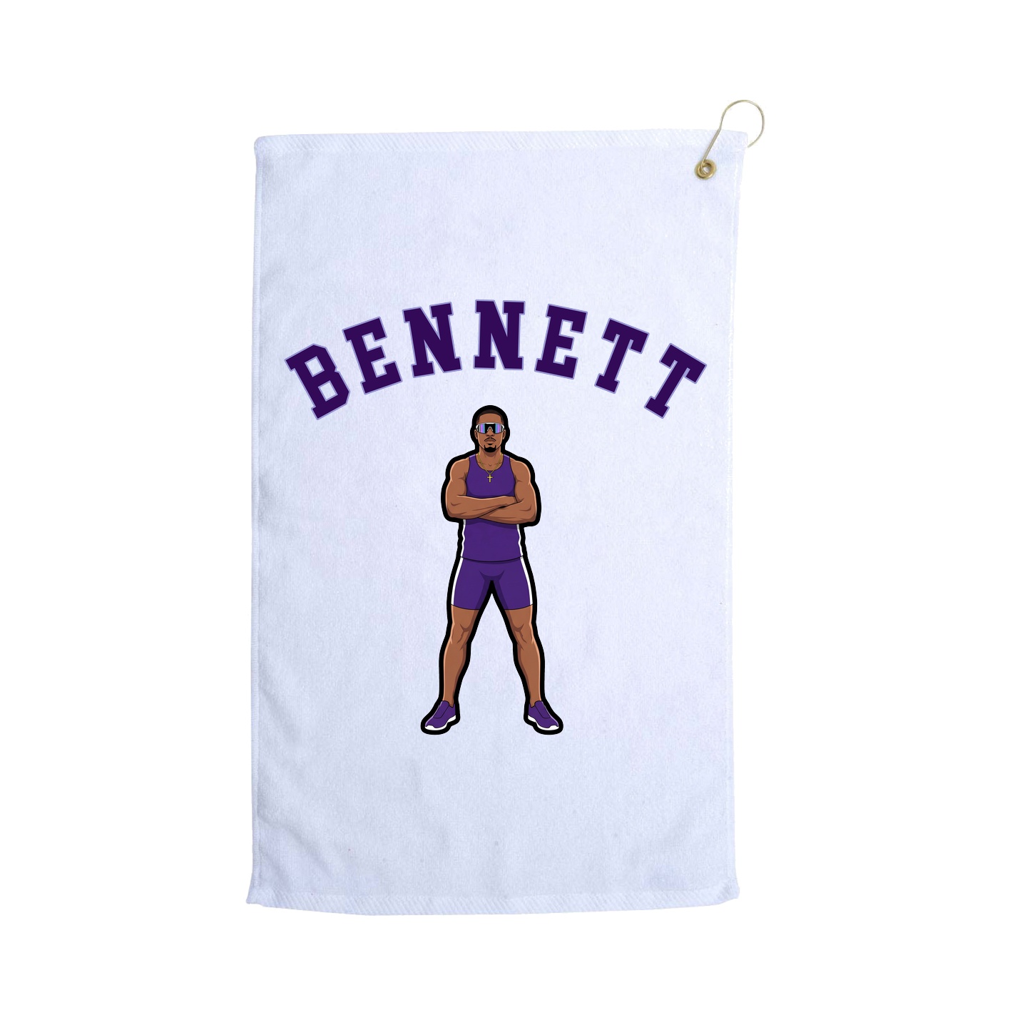 Golf Towel — Shirsey Arch in White