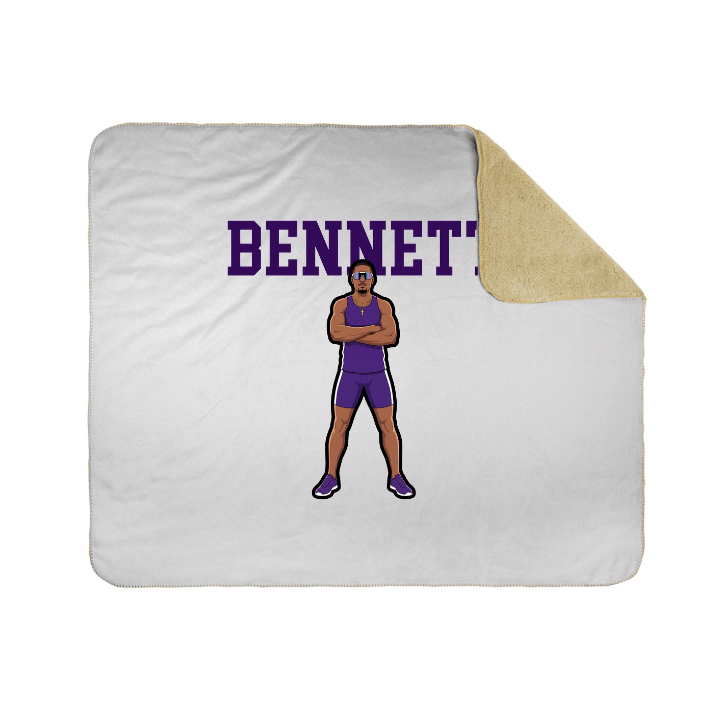 Throw Blanket — Shirsey in White