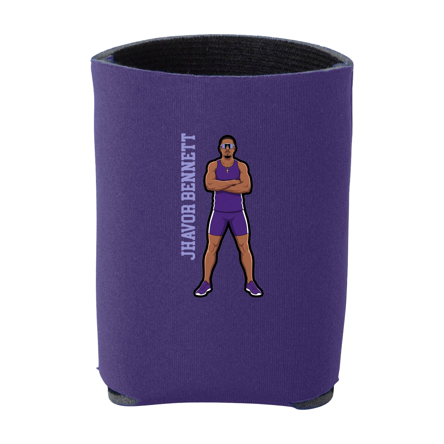 Can Holder — Name Vertical in Purple
