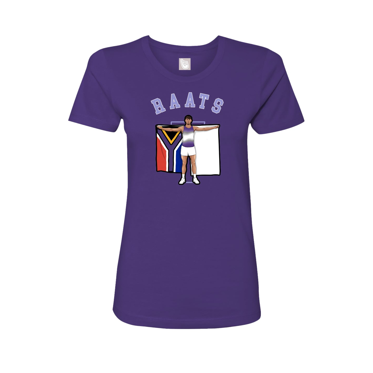 Fitted Women's Tee — Shirsey Arch in Purple