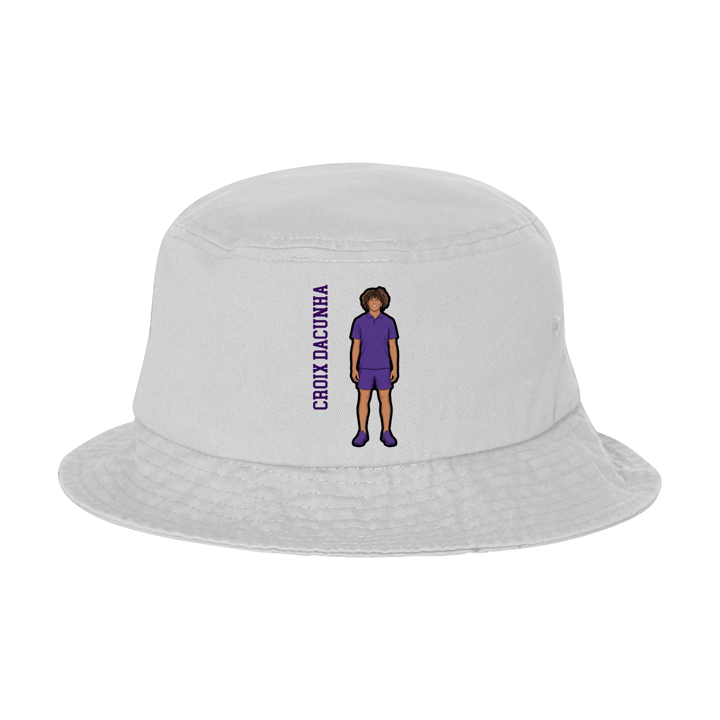 Bucket Cap — Name Vertical in White