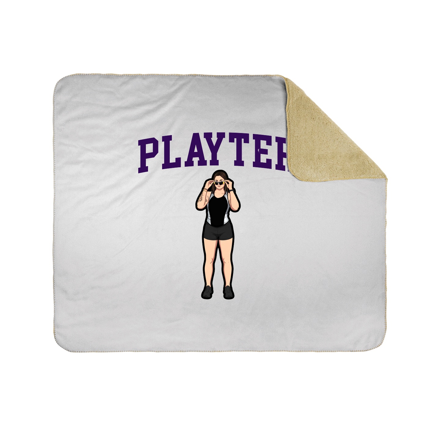 Throw Blanket — Shirsey in White
