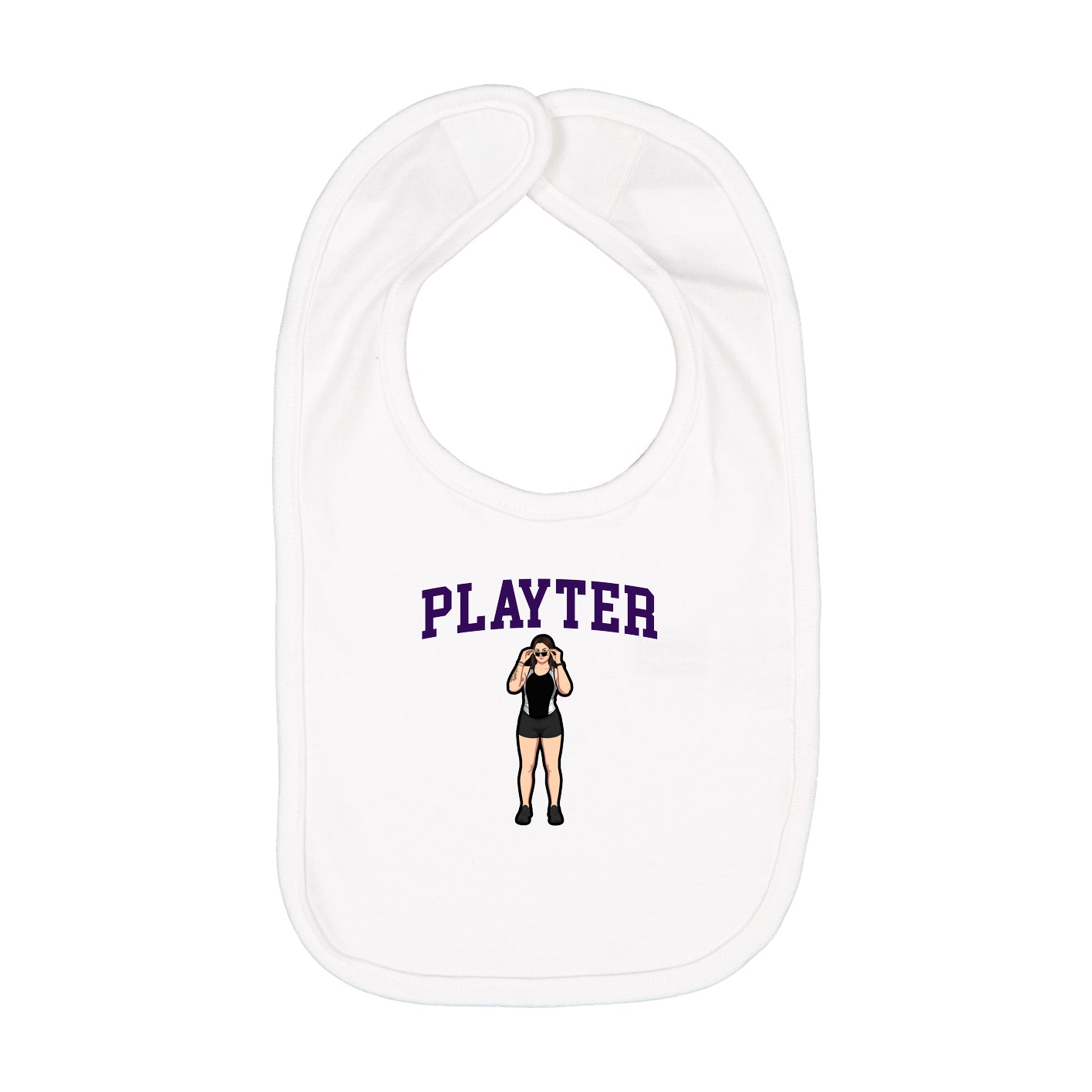 Infant Bib — Shirsey in White