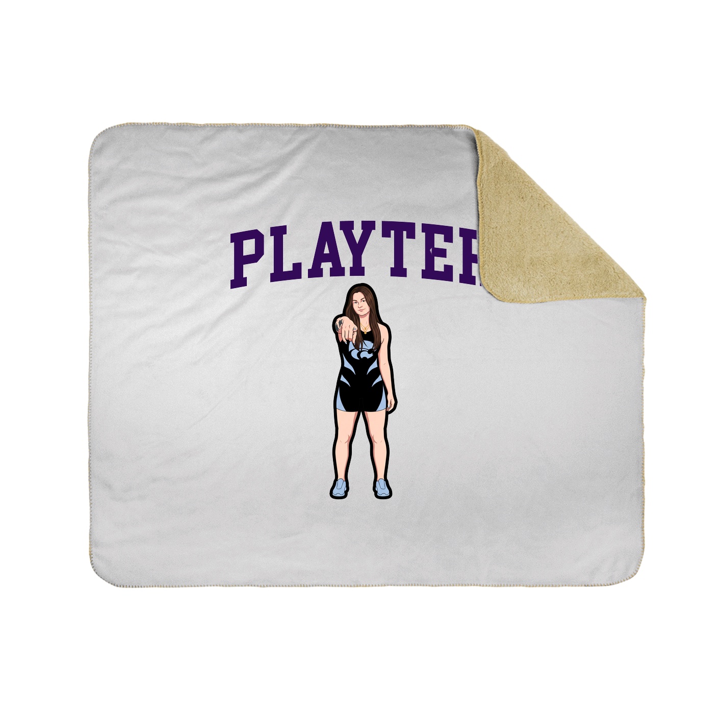 Throw Blanket — Shirsey in White
