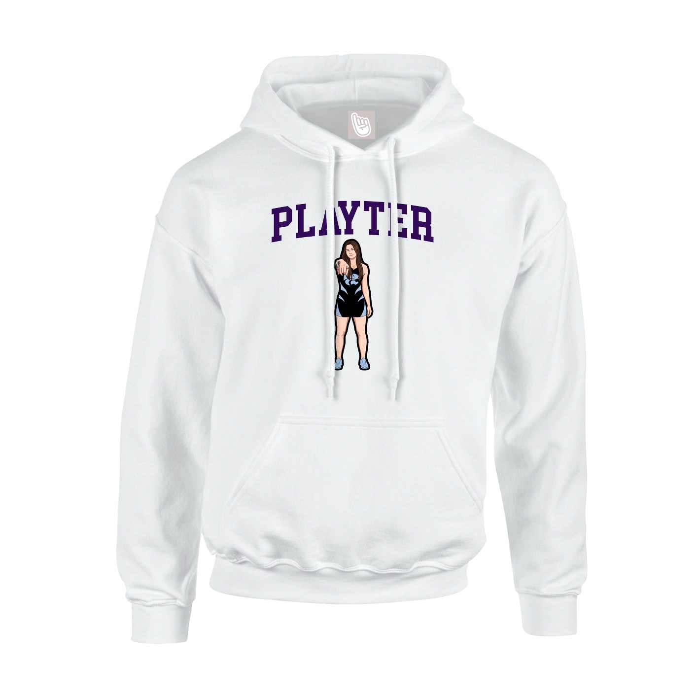 Hoodie — Shirsey in White