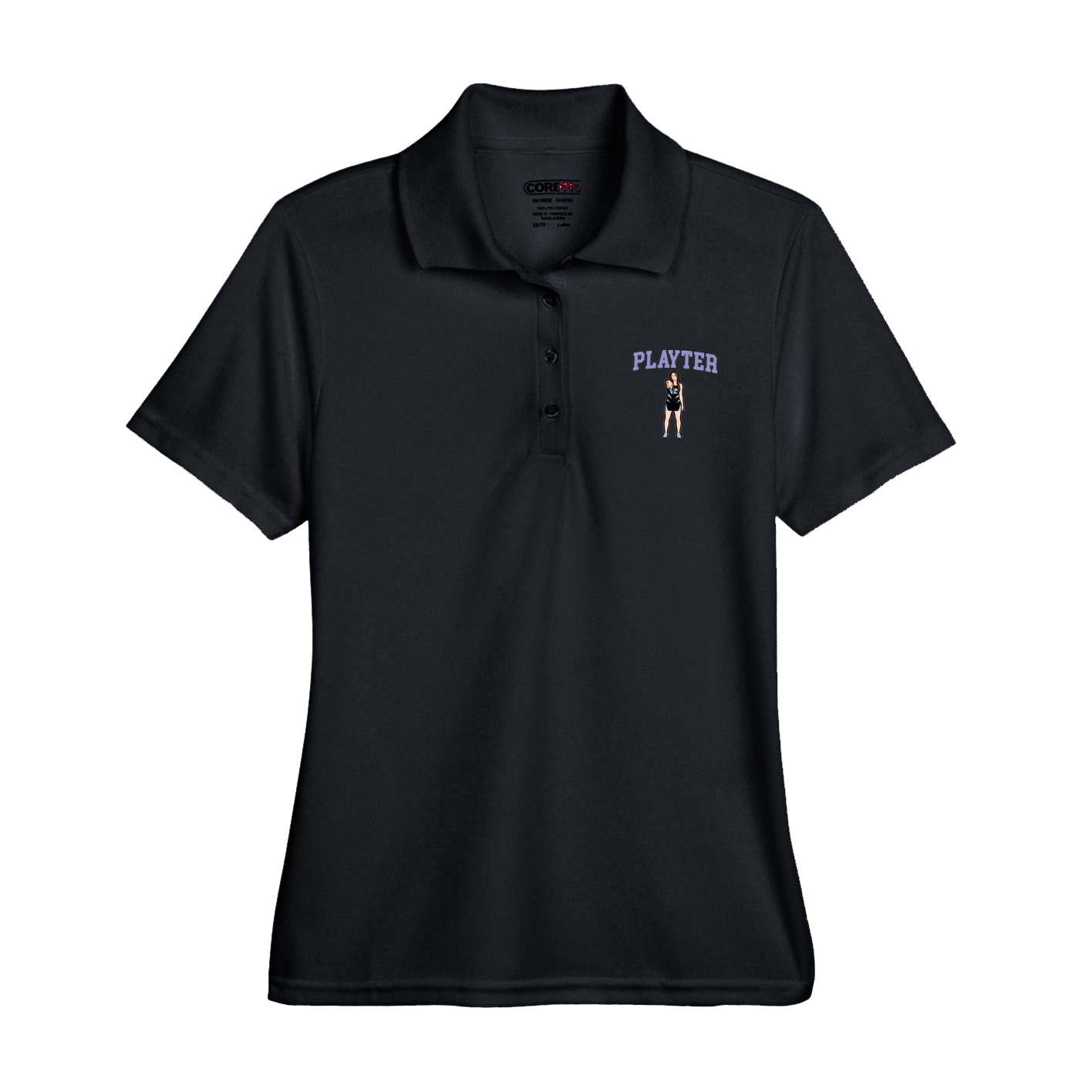 Womens Performance Polo — Shirsey in Black