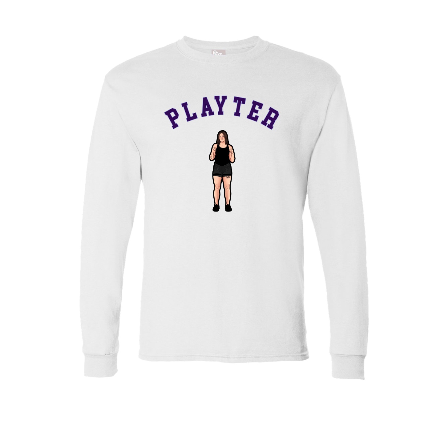 Long Sleeve Tee — Shirsey Arch in White