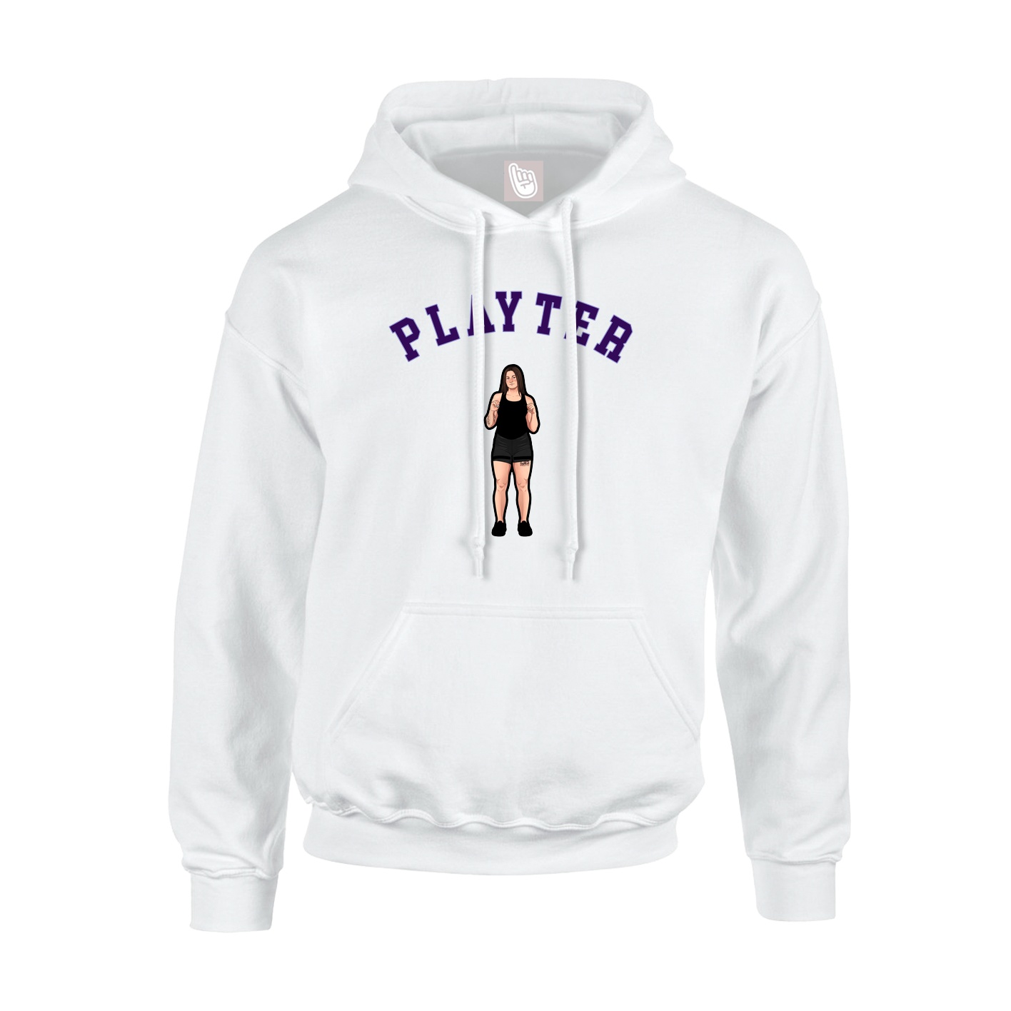 Youth Hoodie — Shirsey Arch in White