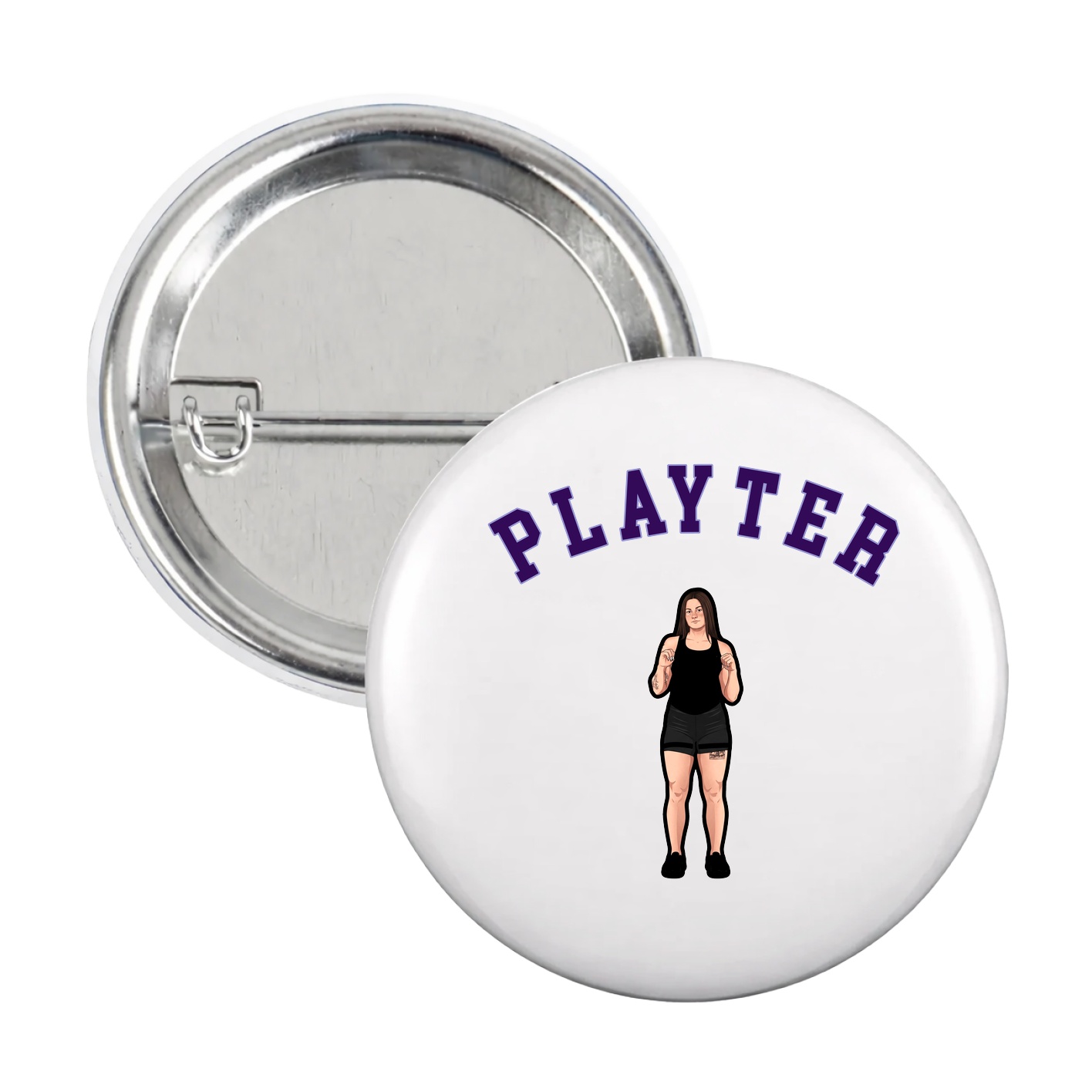 Game Day Button — Shirsey Arch in White