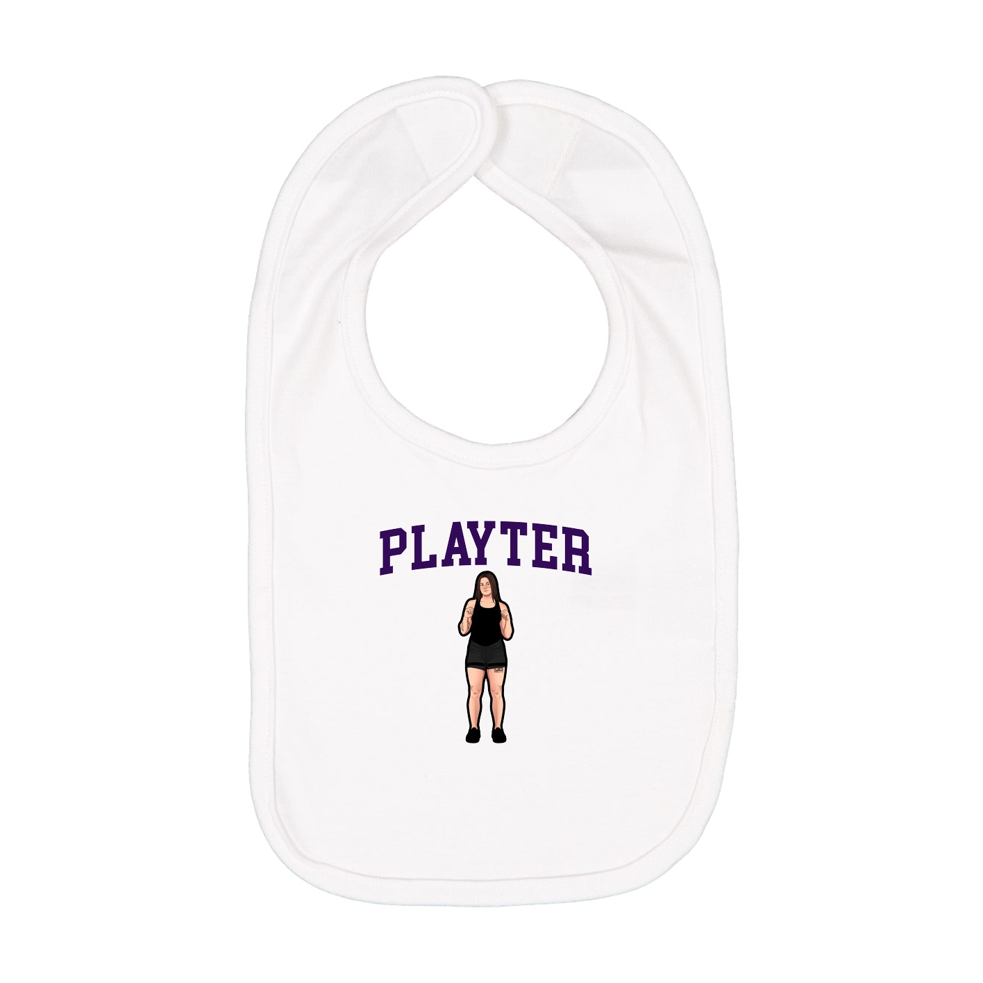 Infant Bib — Shirsey in White