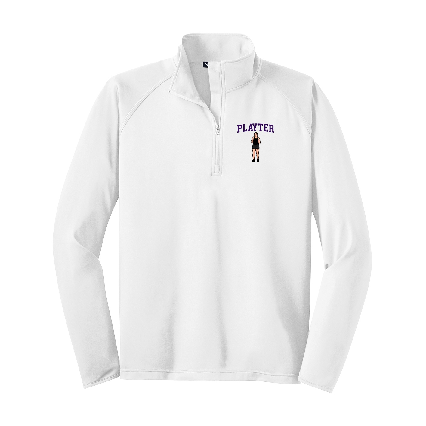 Q-Zip Pullover — Shirsey in White