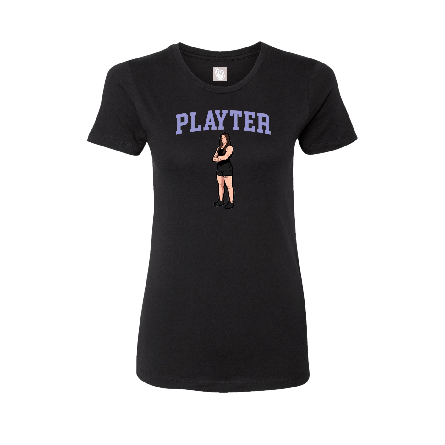 Fitted Women's Tee — Shirsey in Black