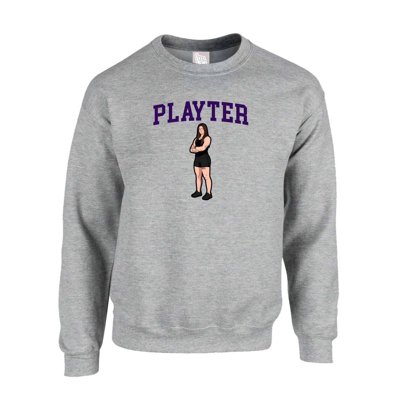 Fleece Crew — Shirsey in Grey