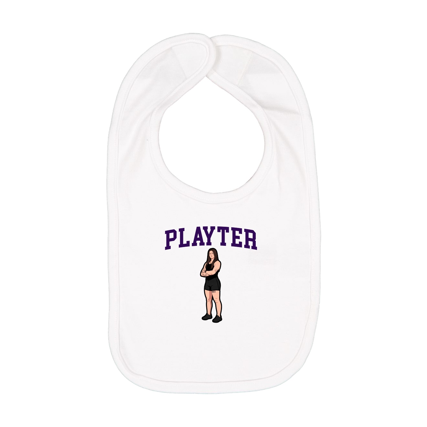 Infant Bib — Shirsey in White